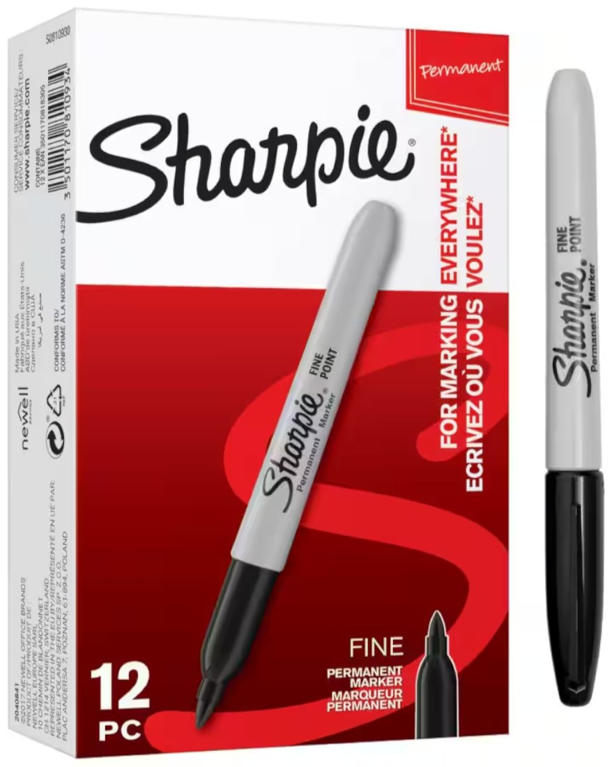 Маркер SHARPIE SP-S0810930, 1 шт, 1 мм, чёрный