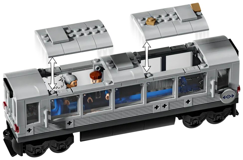 Конструктор LEGO Человек-паук против Док Ока: Сцена с поездом, деталей 393 шт