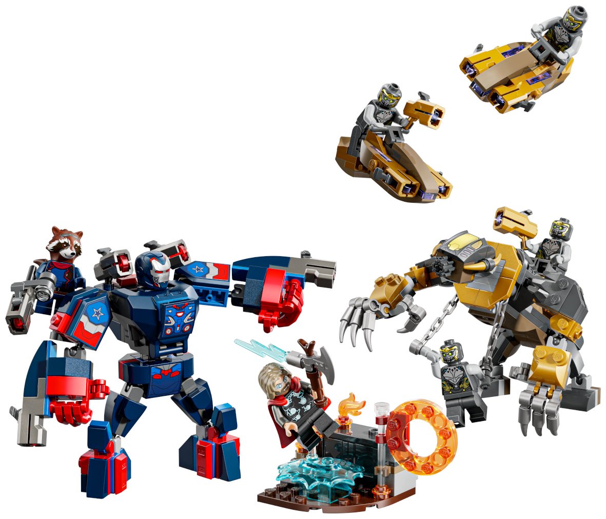Конструктор LEGO Мстители Финал Тор против Читаури Marvel, деталей 373 шт