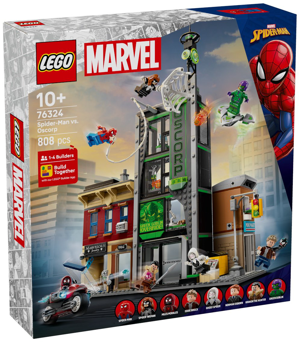 Конструктор LEGO Человек-паук против Озкорп Marvel, деталей 808 шт купить,NaN