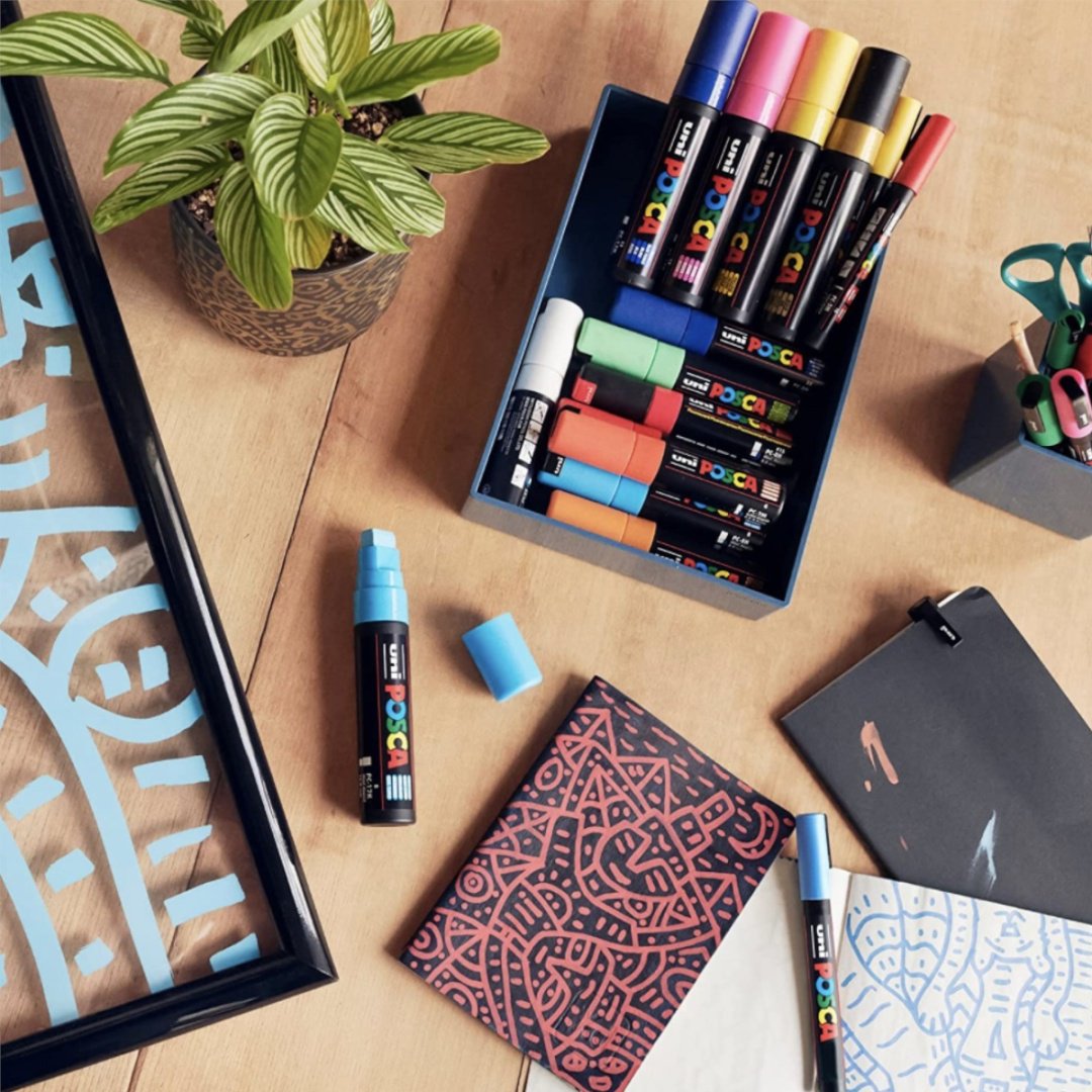 Маркер POSCA MI-PC5M-S-08C, 8 шт, 1.8 мм, мультиколор - ForteMarket Маркер POSCA MI-PC5M-S-08C, 8 шт, 1.8 мм, мультиколор купить,0