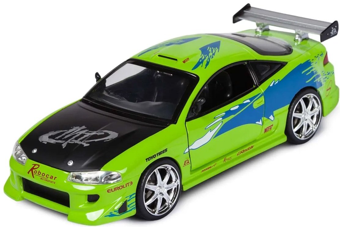 Jada Toys Mitsubishi Eclipse &#39;95 97603, металл, зеленый