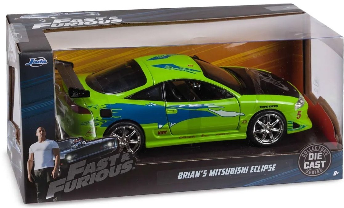 Jada Toys Mitsubishi Eclipse '95 97603, металл, зеленый