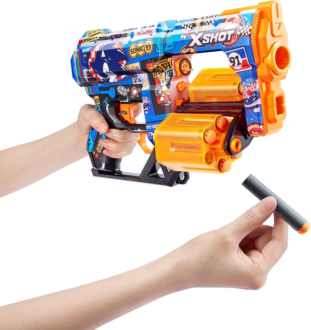 Бластеры X-Shot Dread Sonic - Race Team 36583H, 12 шт купить,0