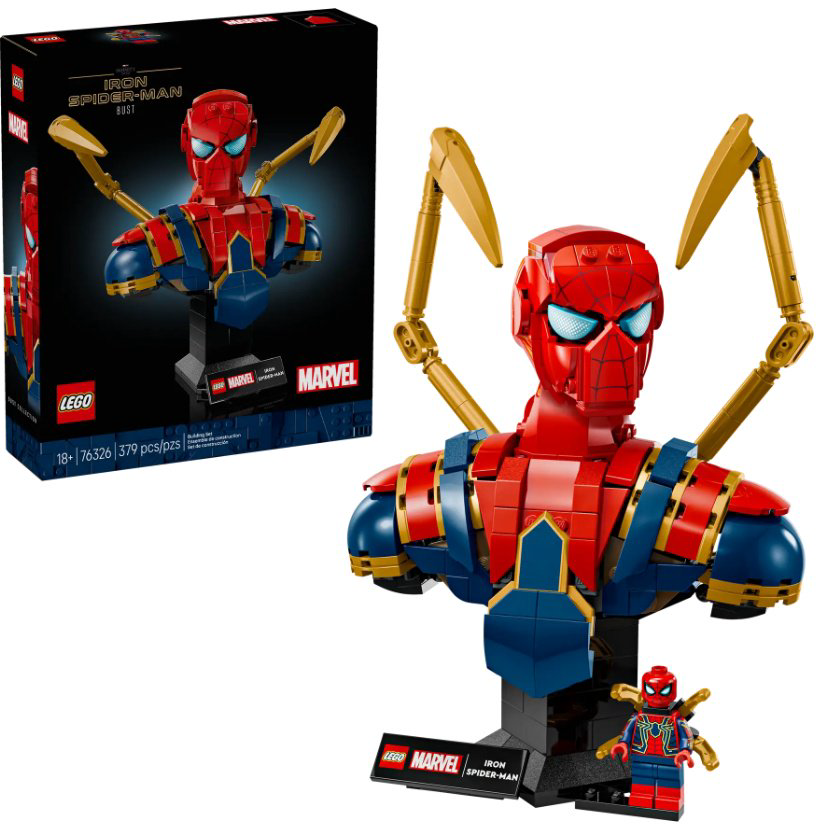 Конструктор LEGO Бюст Железного Человека-Паука, деталей 379 шт купить,NaN