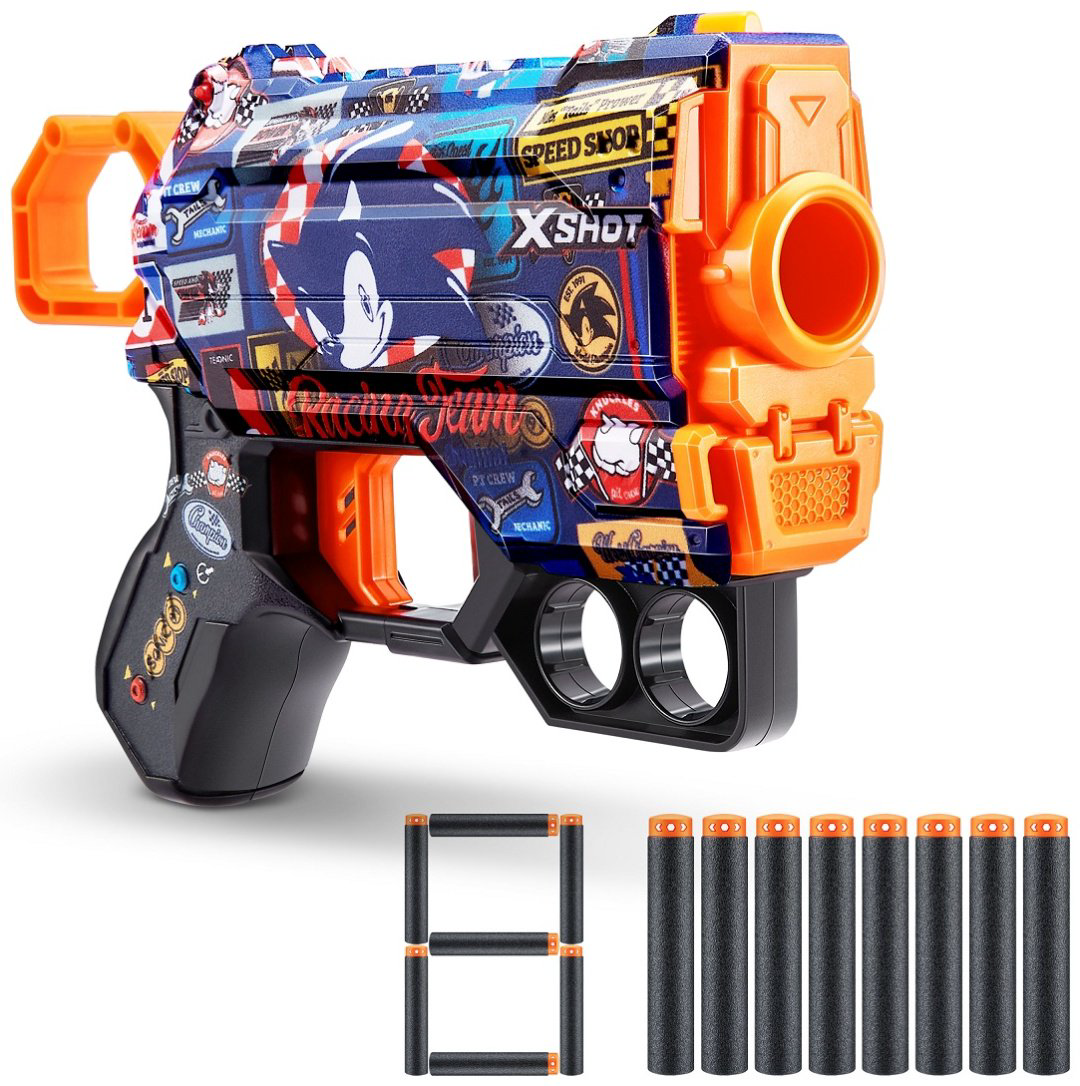 Бластеры X-Shot Menace Sonic - Race Team 36679H, 8 шт купить,NaN