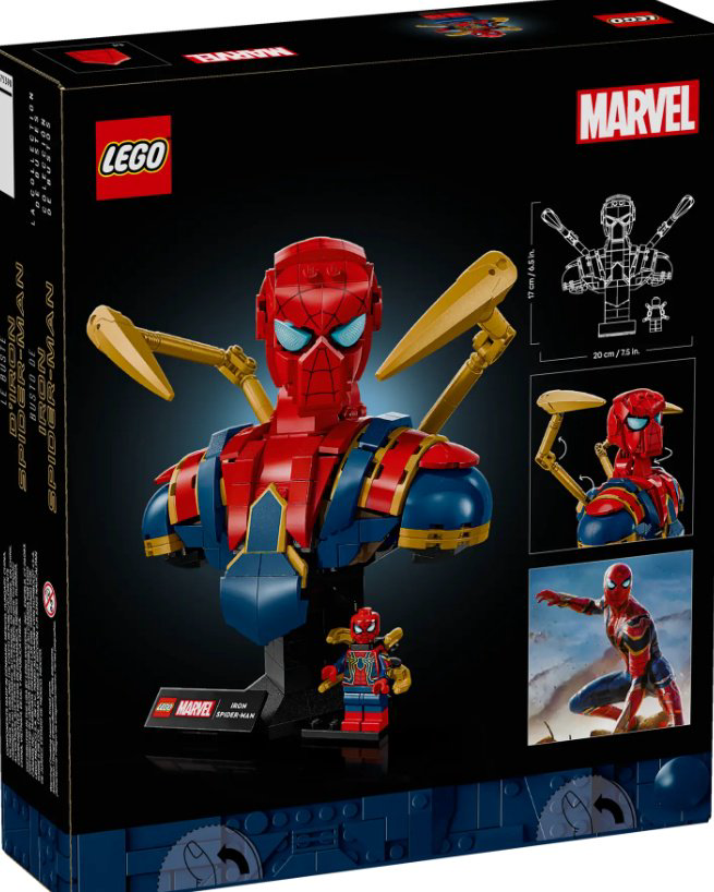 Конструктор LEGO Бюст Железного Человека-Паука, деталей 379 шт купить,NaN