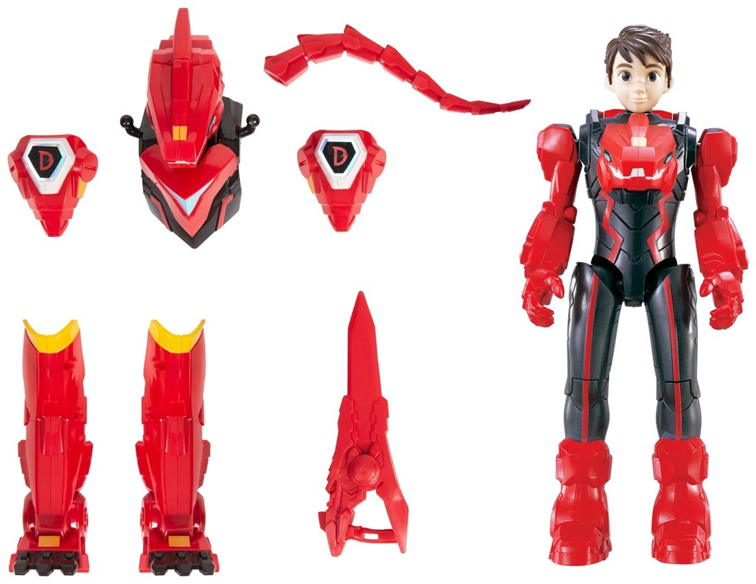 Трансформер Dinoster Диностер фигурка героя Люцио в дино-костюме 42138, высота 20 см купить,NaN