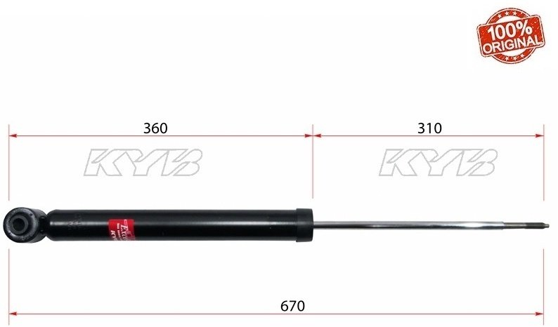 Амортизатор KYB задний 343836 1 шт