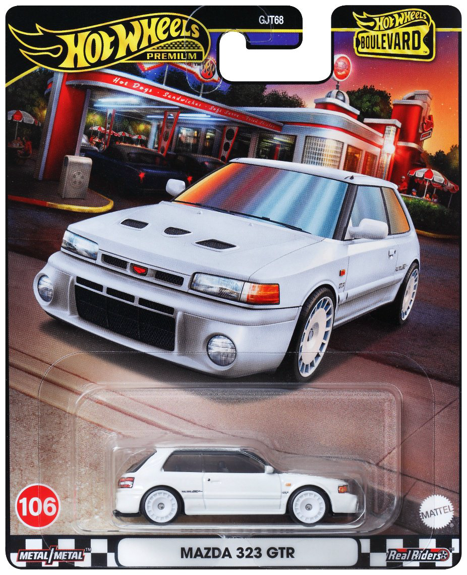 Легковая Hot Wheels Mazda 323 GTR GJT68/HRT59, металл, белый купить,NaN