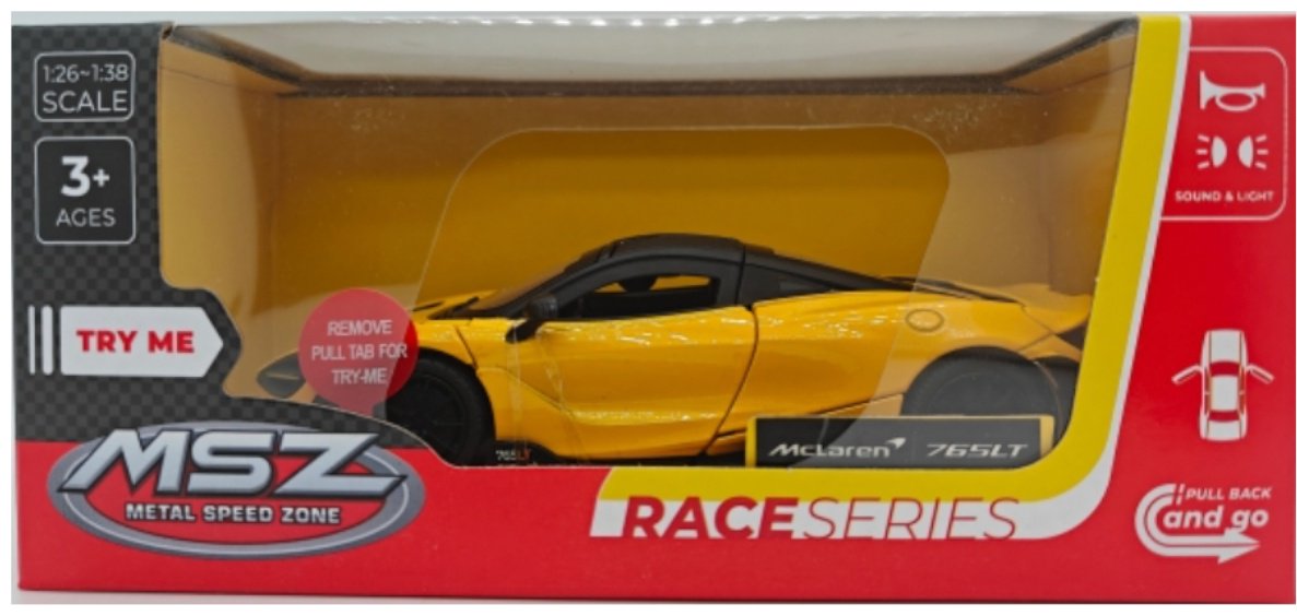 Легковая MSZ Mclaren 765 LT желтый - ForteMarket Легковая MSZ Mclaren 765 LT желтый купить,0