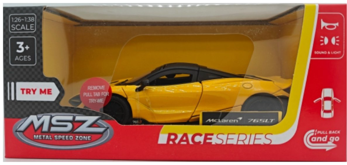 Легковая MSZ Mclaren 765 LT желтый купить,NaN