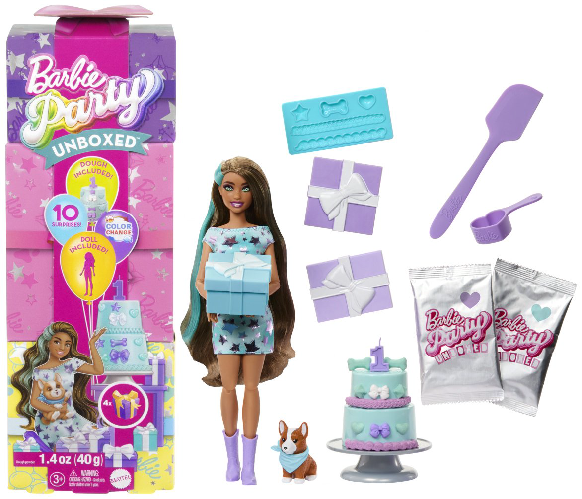 Кукла-модель Barbie Pop! Reveal. Вечеринка с распаковкой, брюнетка 29 см купить,NaN