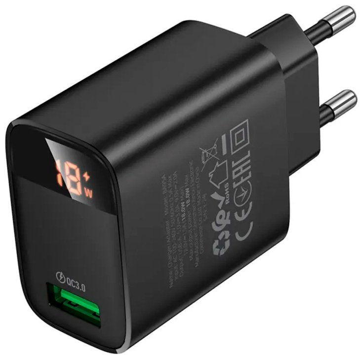 Зарядное устройство Borofone BA95A USB Type-C черный купить,NaN