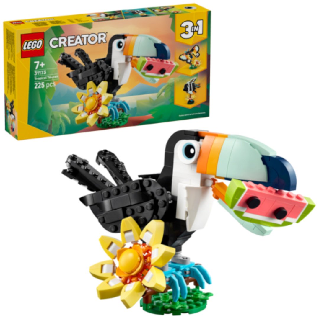 Конструктор LEGO Дикие животные: Тропический Тукан Creator, деталей 225 шт