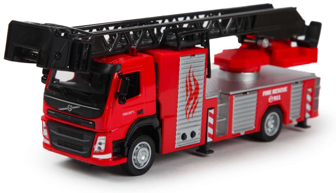 Пожарная машина MSZ Volvo Fire Fighting Ladder Truck красный