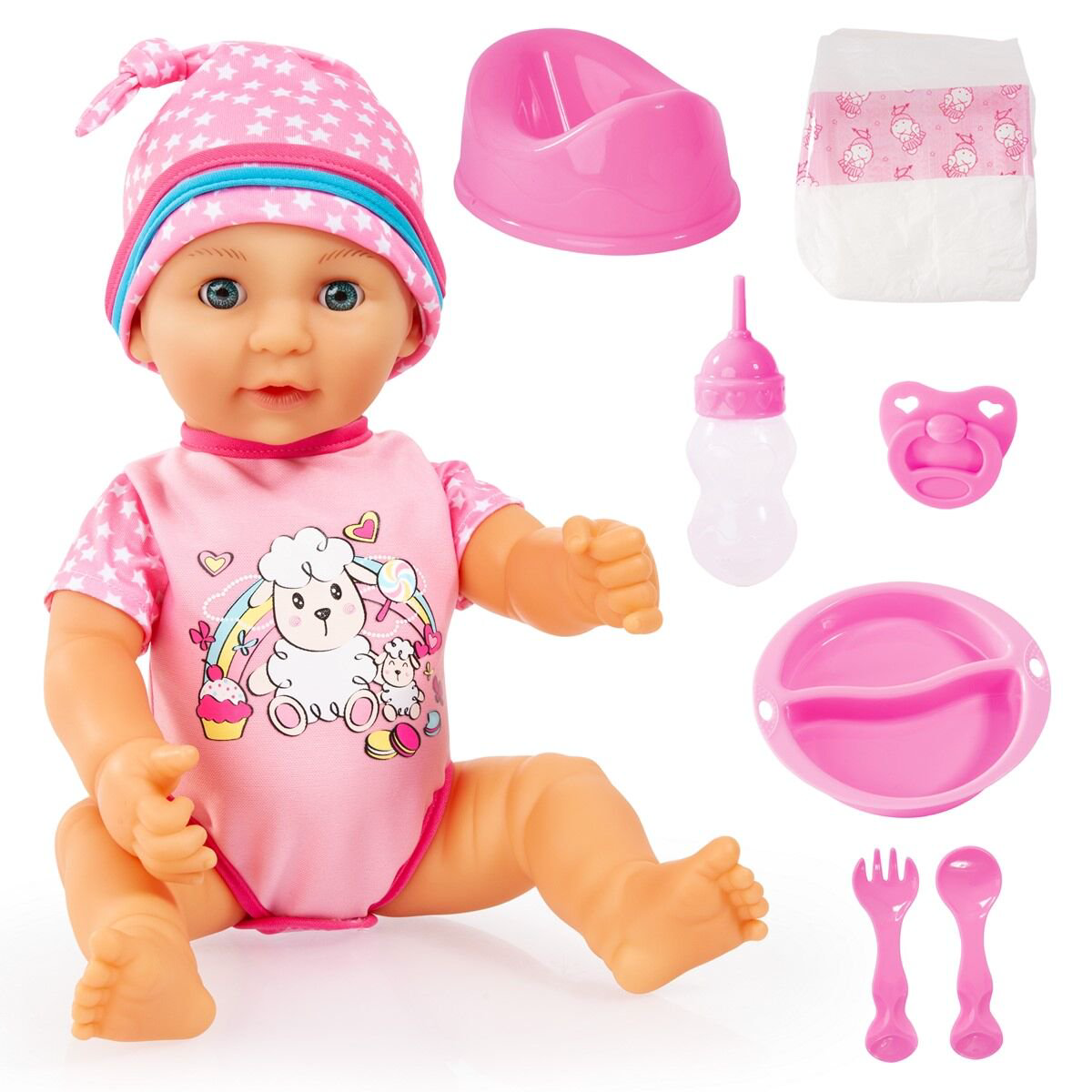 Кукла-пупс Bayer Dolls Новорожденный малыш 94073AD 40см купить,NaN