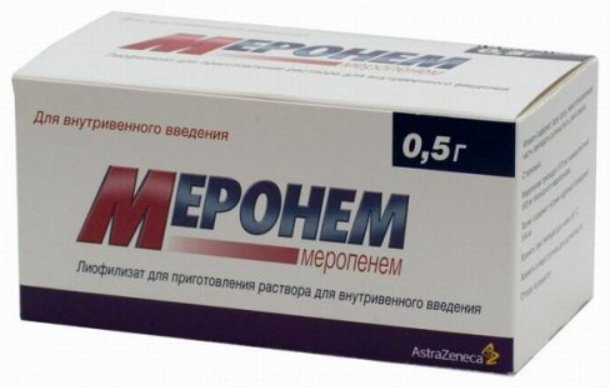 Меронем раствор 0.5 г 10 шт