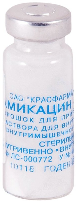 Амикацин порошок 500 мг 1 шт