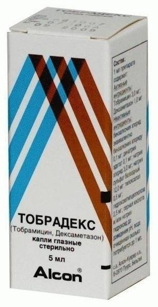 Тобрадекс капли 3 мг/мл 1 шт