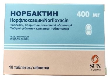Норбактин таблетки 400 мг 10 шт
