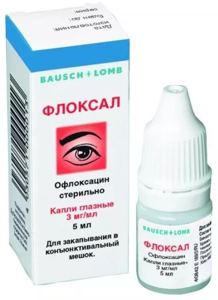 Флоксал капли 3 мг/мл 5 мл