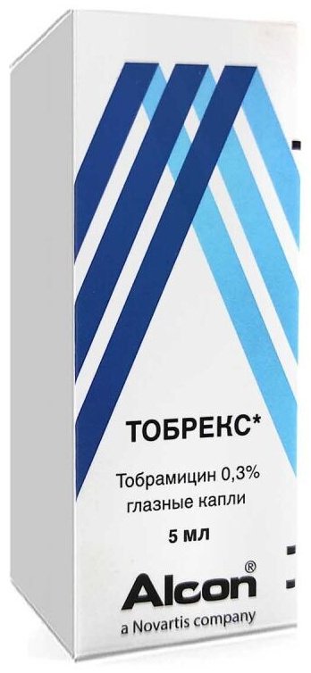 Тобрекс капли 0.3% 5 мл