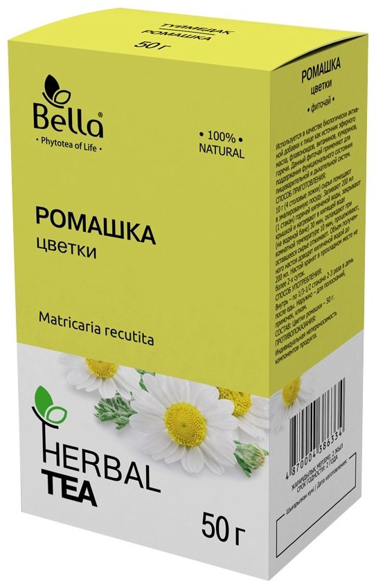 Bella фито-чай Ромашка цветки 50 г 50 г купить,NaN