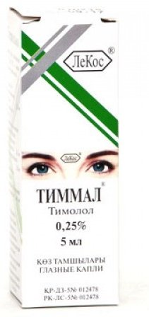 Тиммал капли 0.25% 5 мл