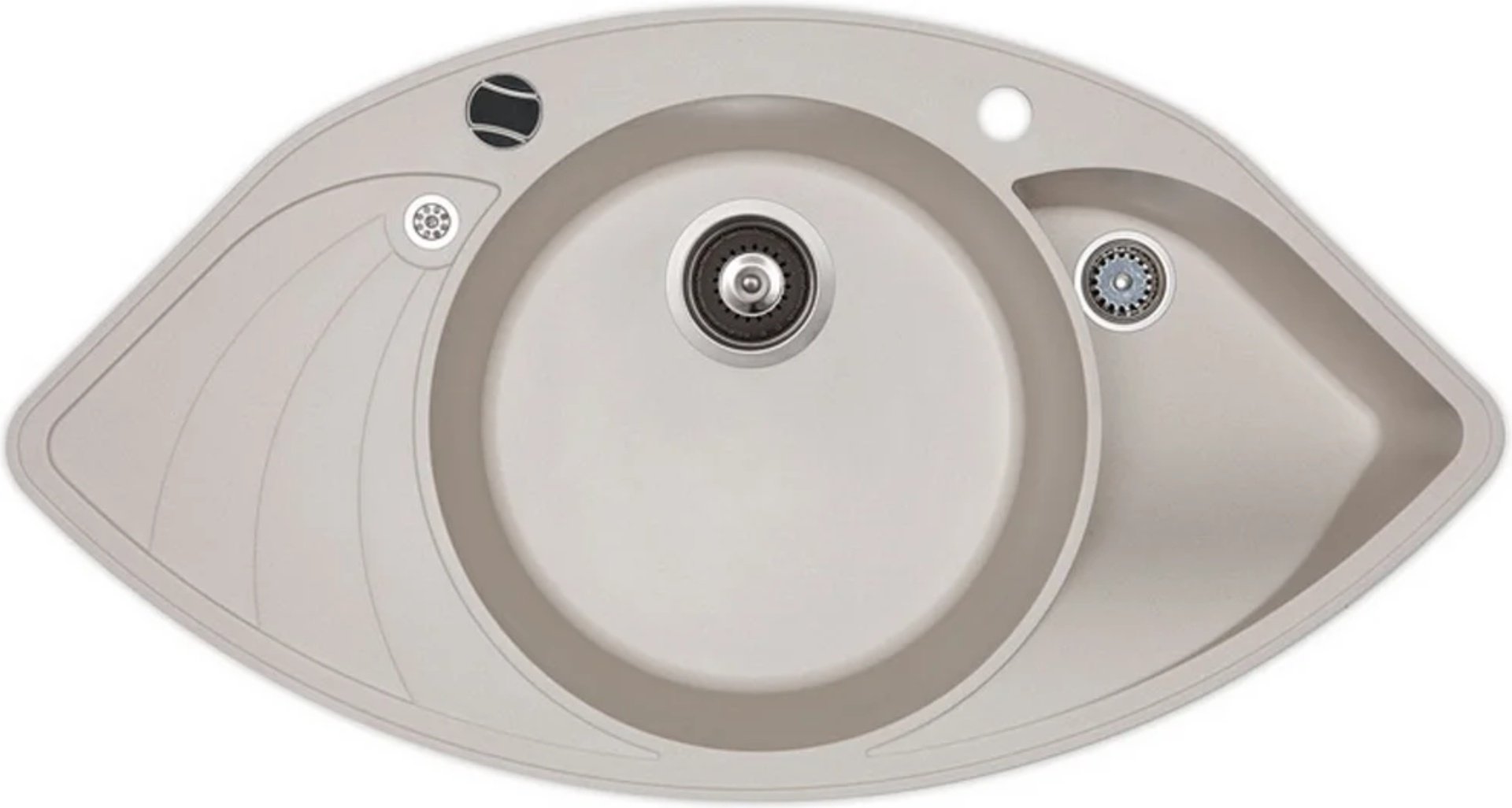 Кухонная мойка AQUASANITA SCP151-110AW бежевый