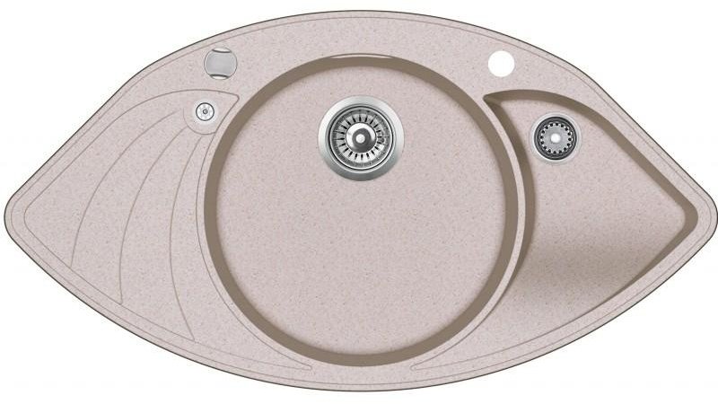 Кухонная мойка AQUASANITA SCP151-112AW бежевый