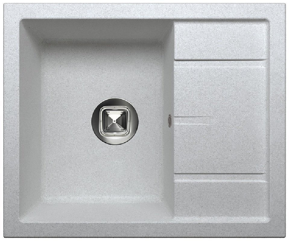 Кухонная мойка TOLERO врезная R-107 Metallic gray серый