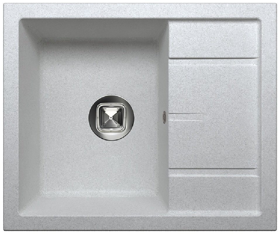 Кухонная мойка TOLERO врезная R-107 Metallic gray серый