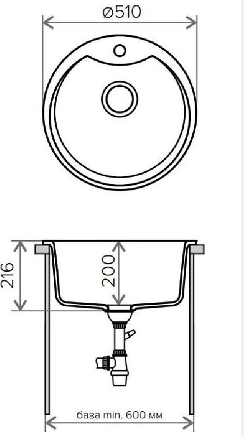Кухонная мойка TOLERO врезная TOLERO R-108E Metallic gray серый купить,0