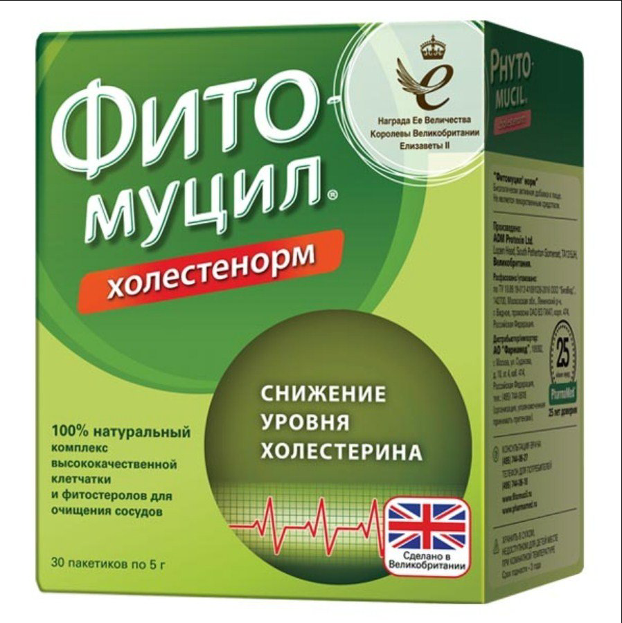 Фито-муцил Холестенорм порошок 5 г 30 шт купить,NaN