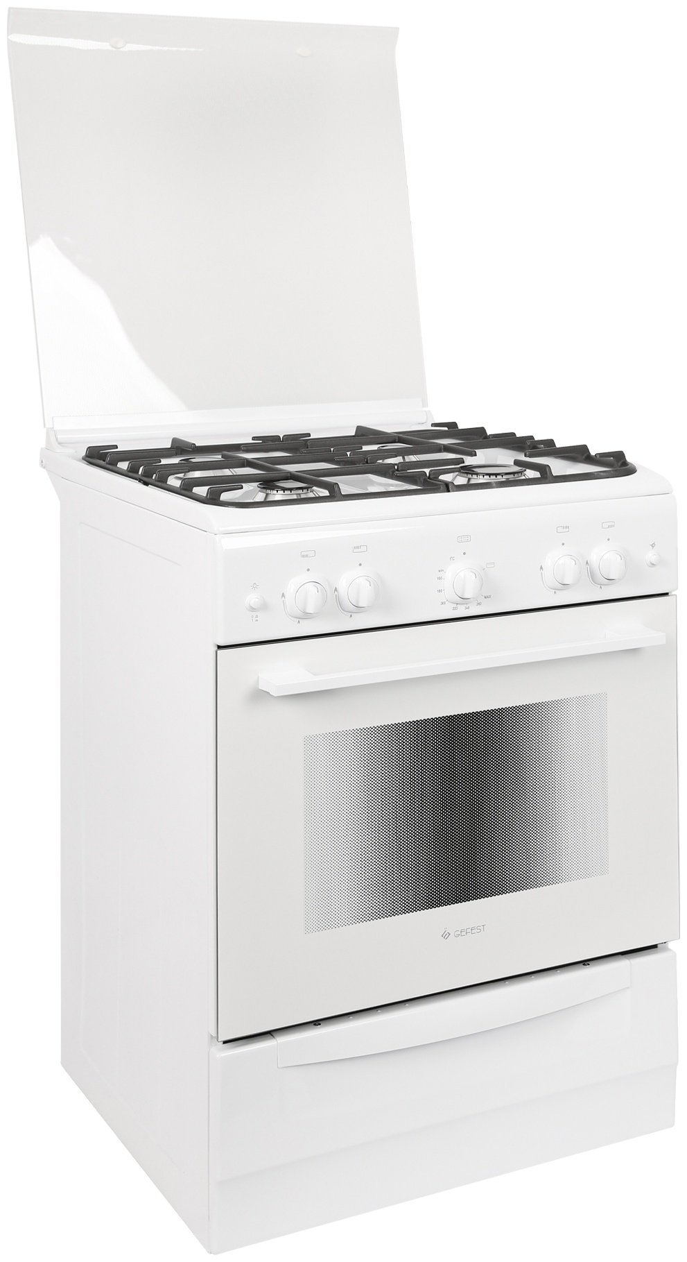 Кухонная плита GEFEST ПГ6100-02 0306 белый купить,0