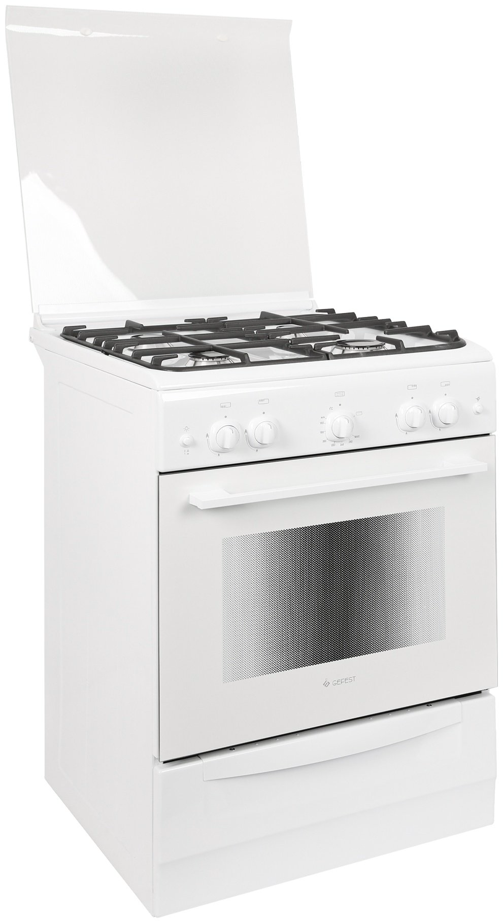 Кухонная плита GEFEST ПГ6100-02 0306 белый купить,NaN
