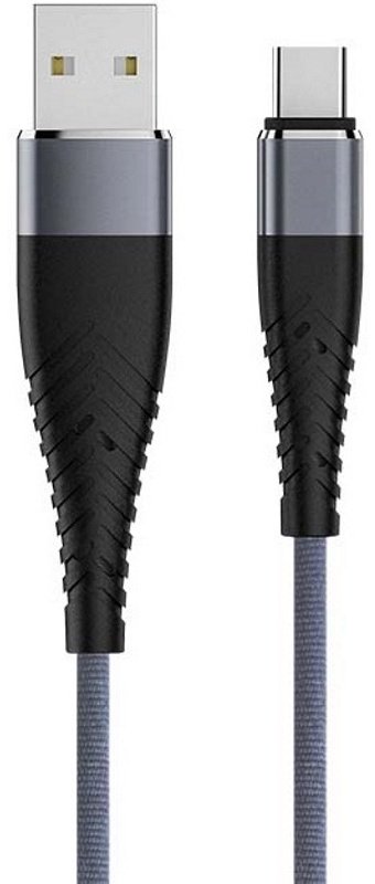 Кабель OLMIO USB 2.0 (M), USB TypeC (M), 1.2 м, серый
