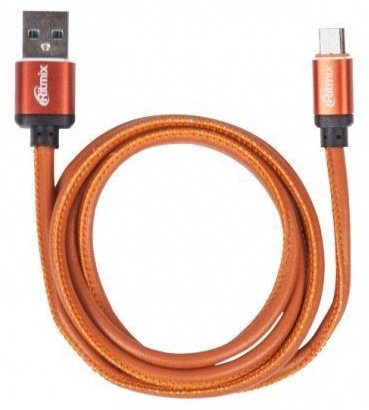 Кабель Ritmix USB 2.0 (M), micro-USB 2.0 (M), 1 м, оранжевый