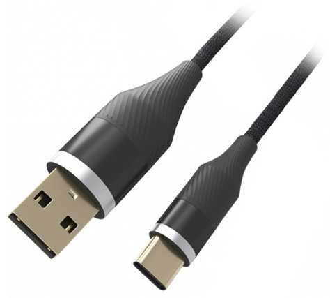 Кабель Ritmix USB 2.0 (M), USB TypeC (M), 1 м, черный