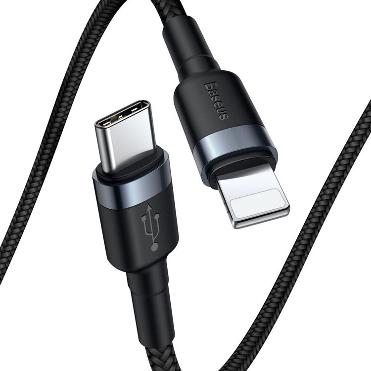 Кабель Baseus Lightning (M), 1 м, черный купить,NaN