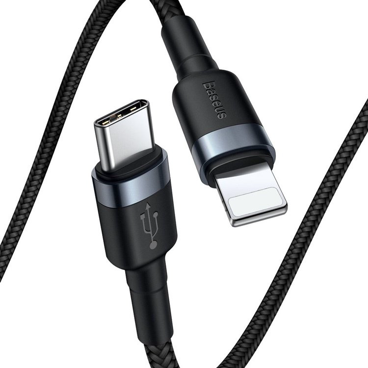 Кабель Baseus Lightning (M), 1 м, черный купить,NaN