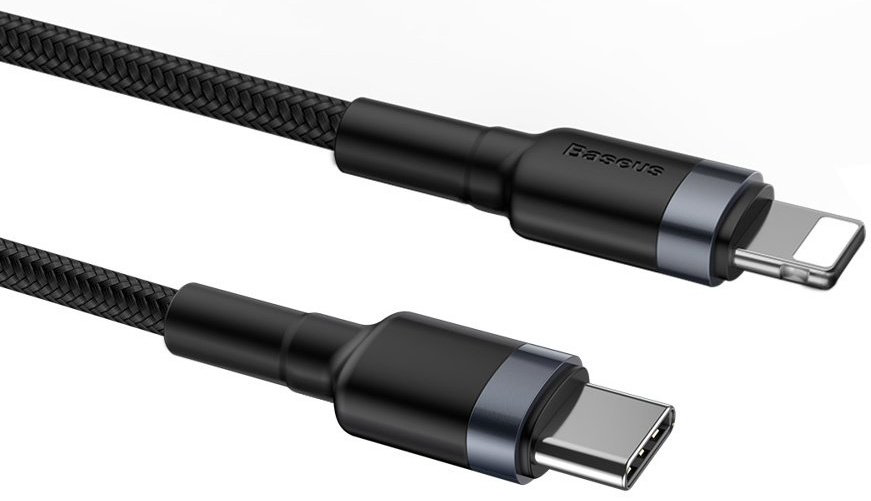 Кабель Baseus Lightning (M), 1 м, черный купить,NaN