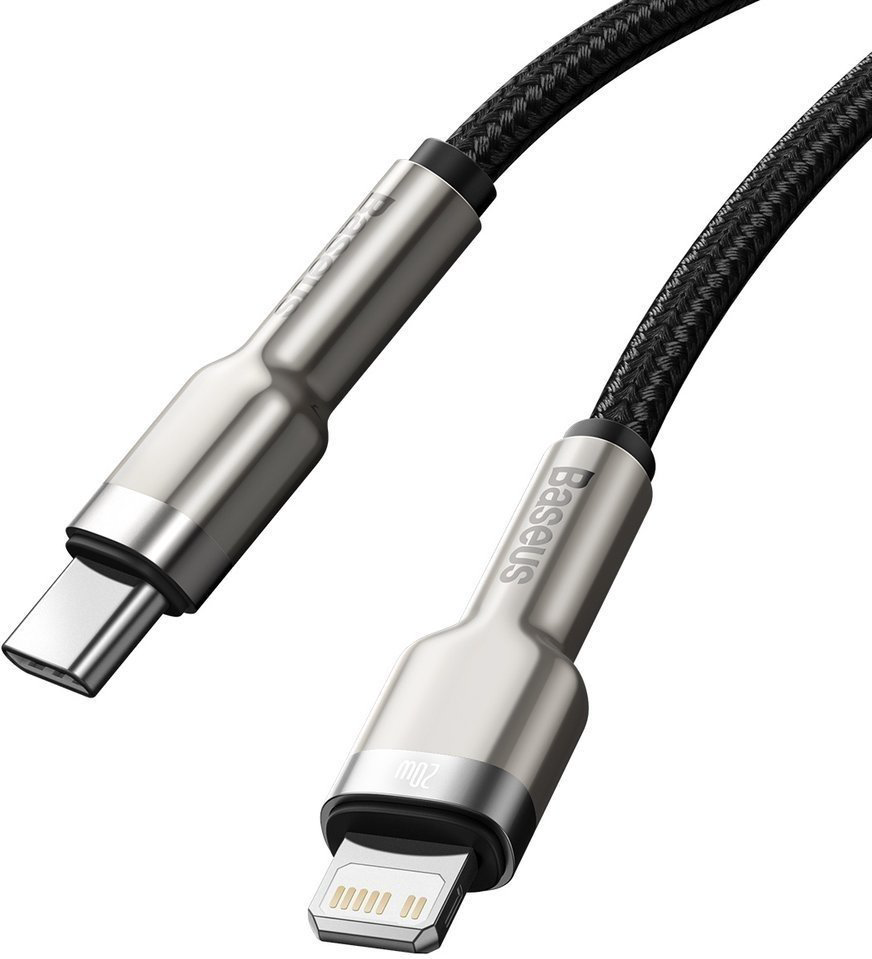 Кабель Baseus USB TypeC (M), Lightning, 2 м, черный купить,NaN