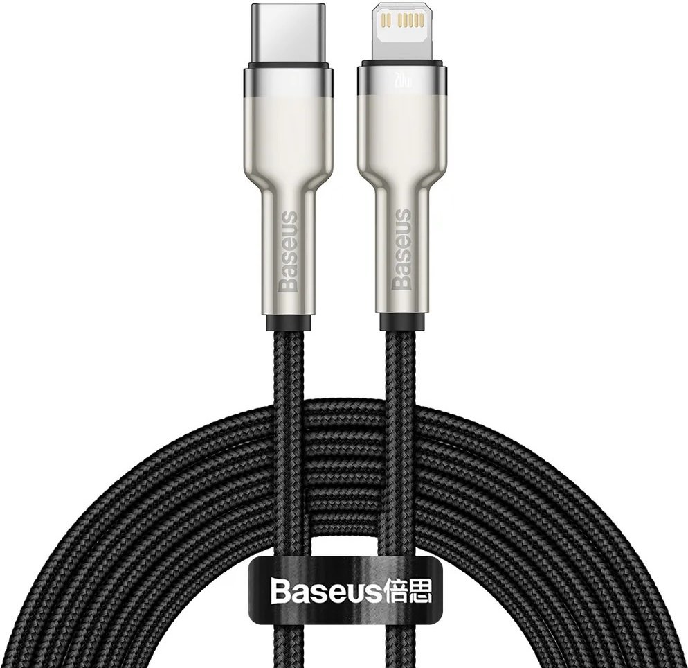 Кабель Baseus USB TypeC (M), Lightning, 2 м, черный - ForteMarket Кабель Baseus USB TypeC (M), Lightning, 2 м, черный купить,0