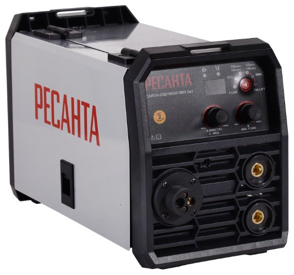 Ресанта сварочный инвертор САИПА-22В/160АП MIG 5в1 Ресанта 65/219 (ручная дуговая сварка (MMA), аргонная (аргонодуговая) сварка, FCAW) купить,NaN