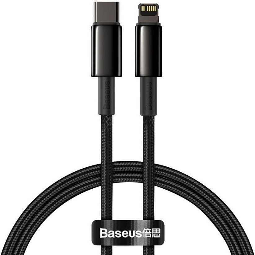 Кабель Baseus Lightning (M), 1 м, черный