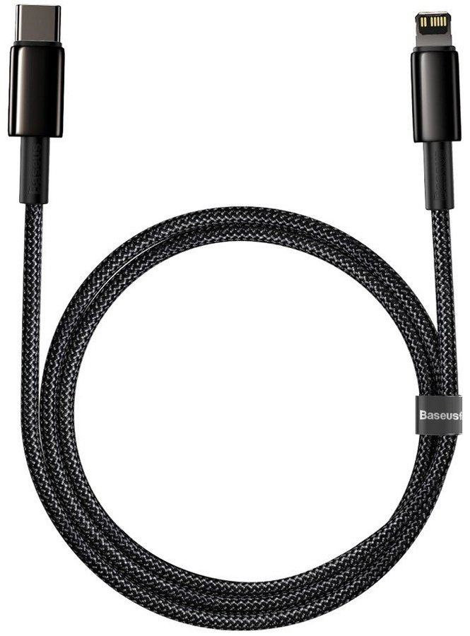 Кабель Baseus Lightning (M), 1 м, черный купить,NaN