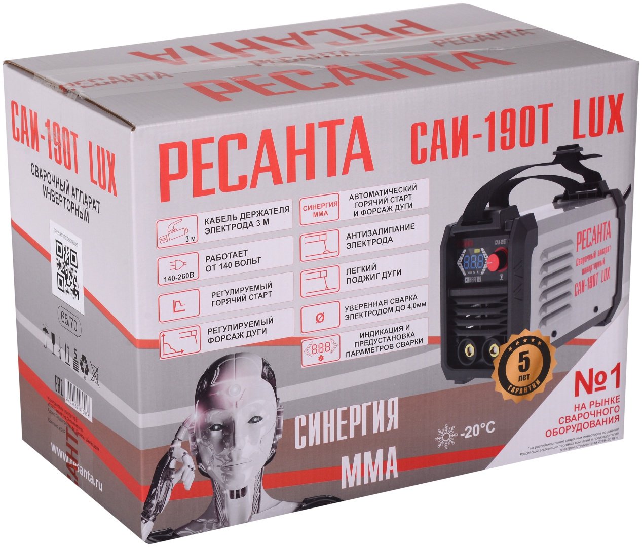 Ресанта сварочный инвертор САИ-190T LUX (MMA) купить,0