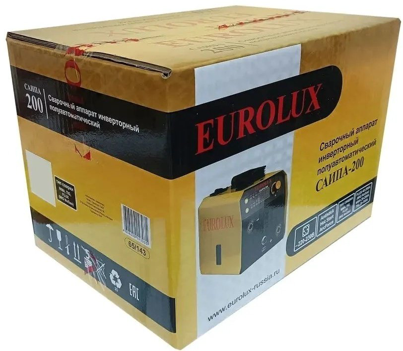 EUROLUX сварочный инвертор САИПА-200 (TIG, MMA) купить,34290